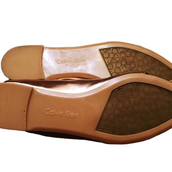 Calvin Klein Gailia Copper Gold pointy flats - Picture 4 of 5